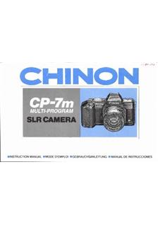 Chinon CP 7 m manual. Camera Instructions.
